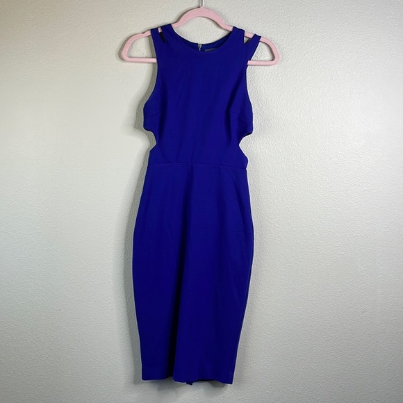 French Connection Dresses & Skirts - French connection cutout body con royal blue dress size US 4